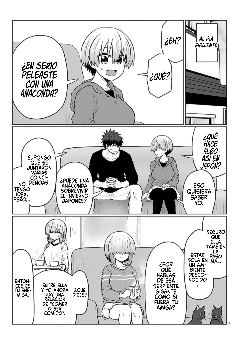 Uzaki-chan wa Asobitai! Capítulo 133 - Página 3 en español