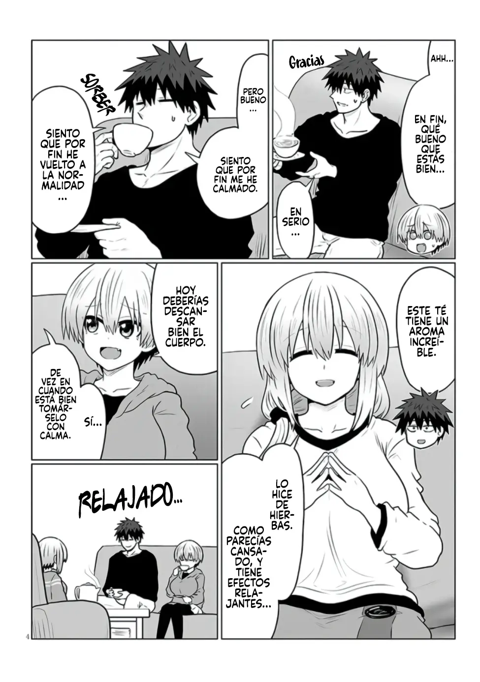 Uzaki-chan wa Asobitai! Capítulo 133 - Página 4 en español