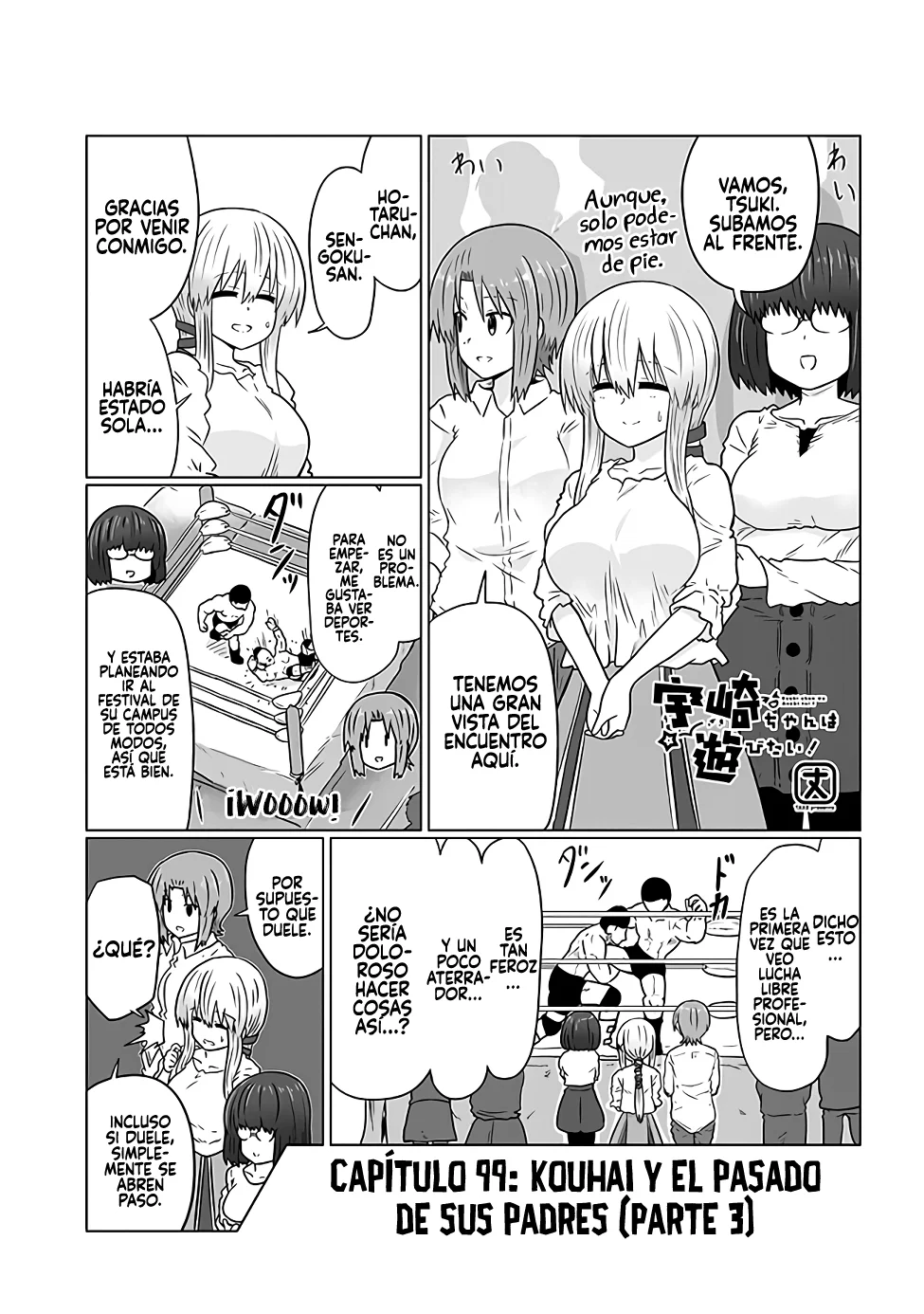 Uzaki-chan wa Asobitai! Capítulo 99 - Página 3 en español