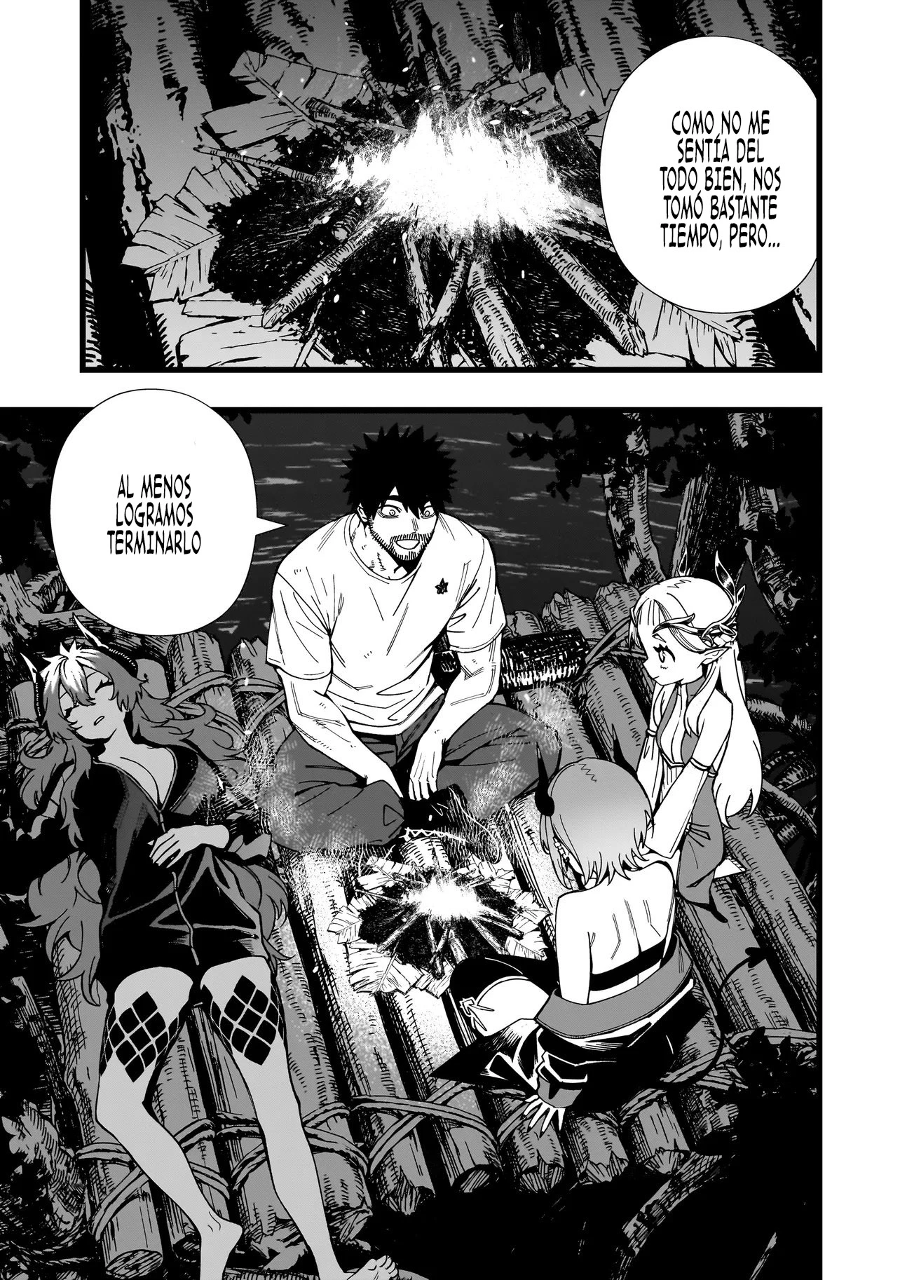 SENKI SURVIVAL SAGA - ISEKAI NO UNMEI WO KAKETA MUJINTOU FUJUN ISEIKOUYU Capítulo 37 - Página 14 en español