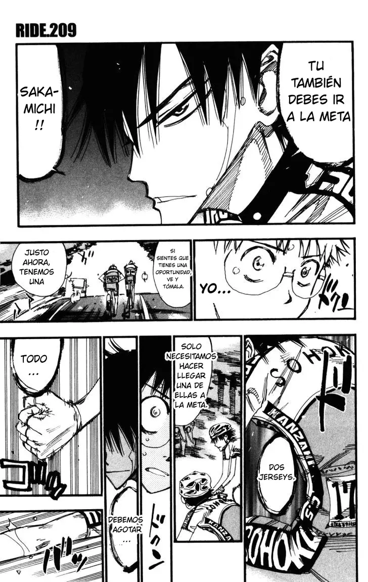 Yowamushi Pedal Capítulo 209 - Página 3 en español