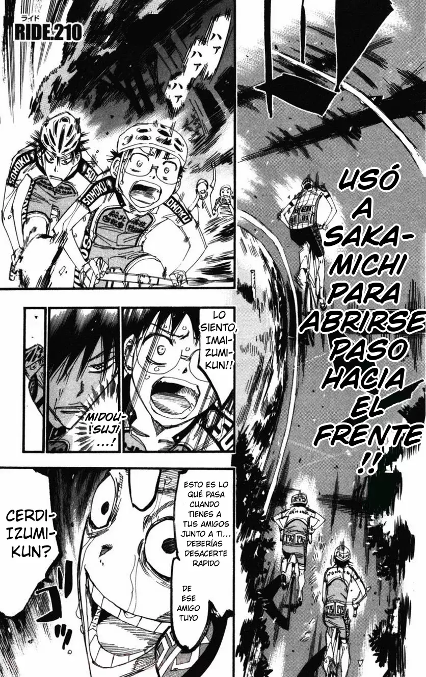 Yowamushi Pedal Capítulo 210 - Página 3 en español