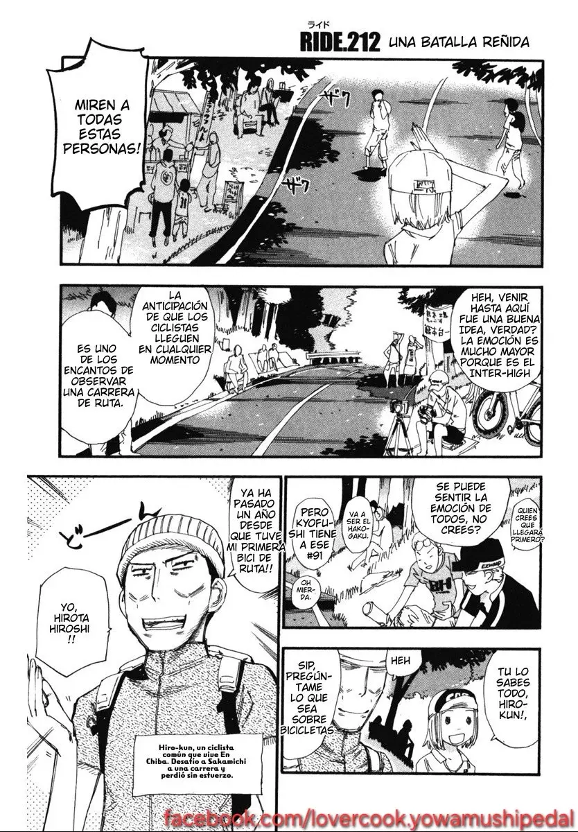 Yowamushi Pedal Capítulo 212 - Página 3 en español