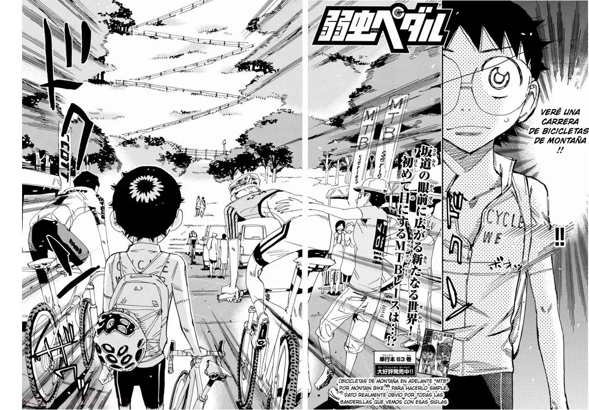 Yowamushi Pedal Capítulo 559 - Página 3 en español