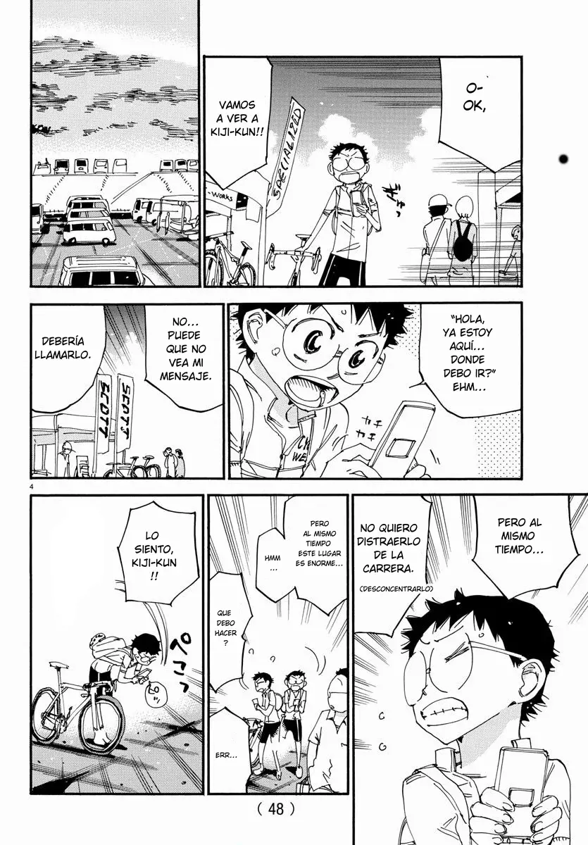 Yowamushi Pedal Capítulo 559 - Página 4 en español