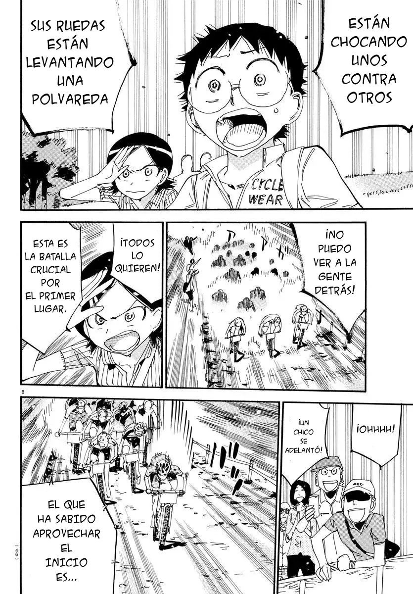 Yowamushi Pedal Capítulo 560 - Página 8 en español