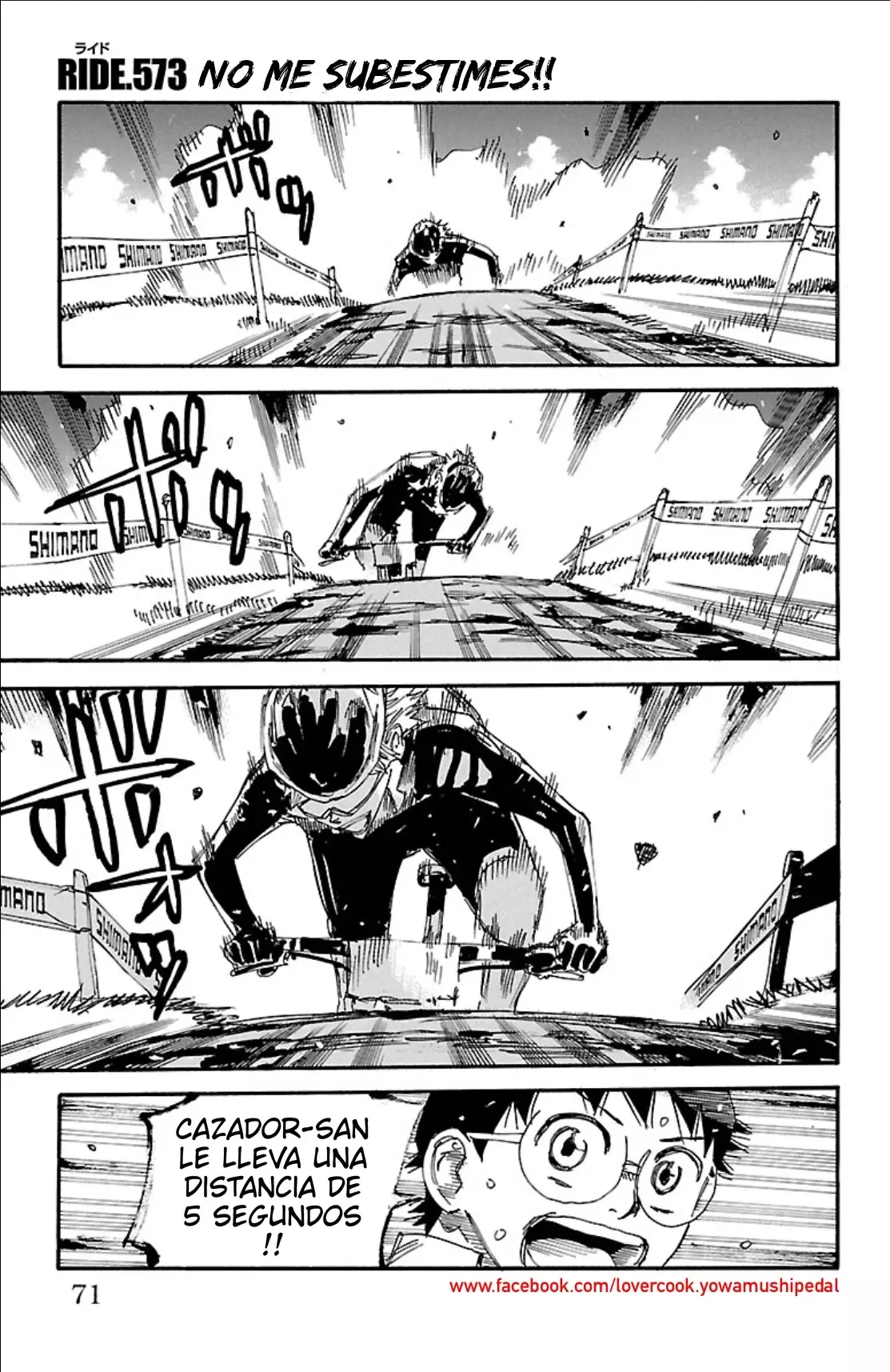 Yowamushi Pedal Capítulo 573 - Página 3 en español
