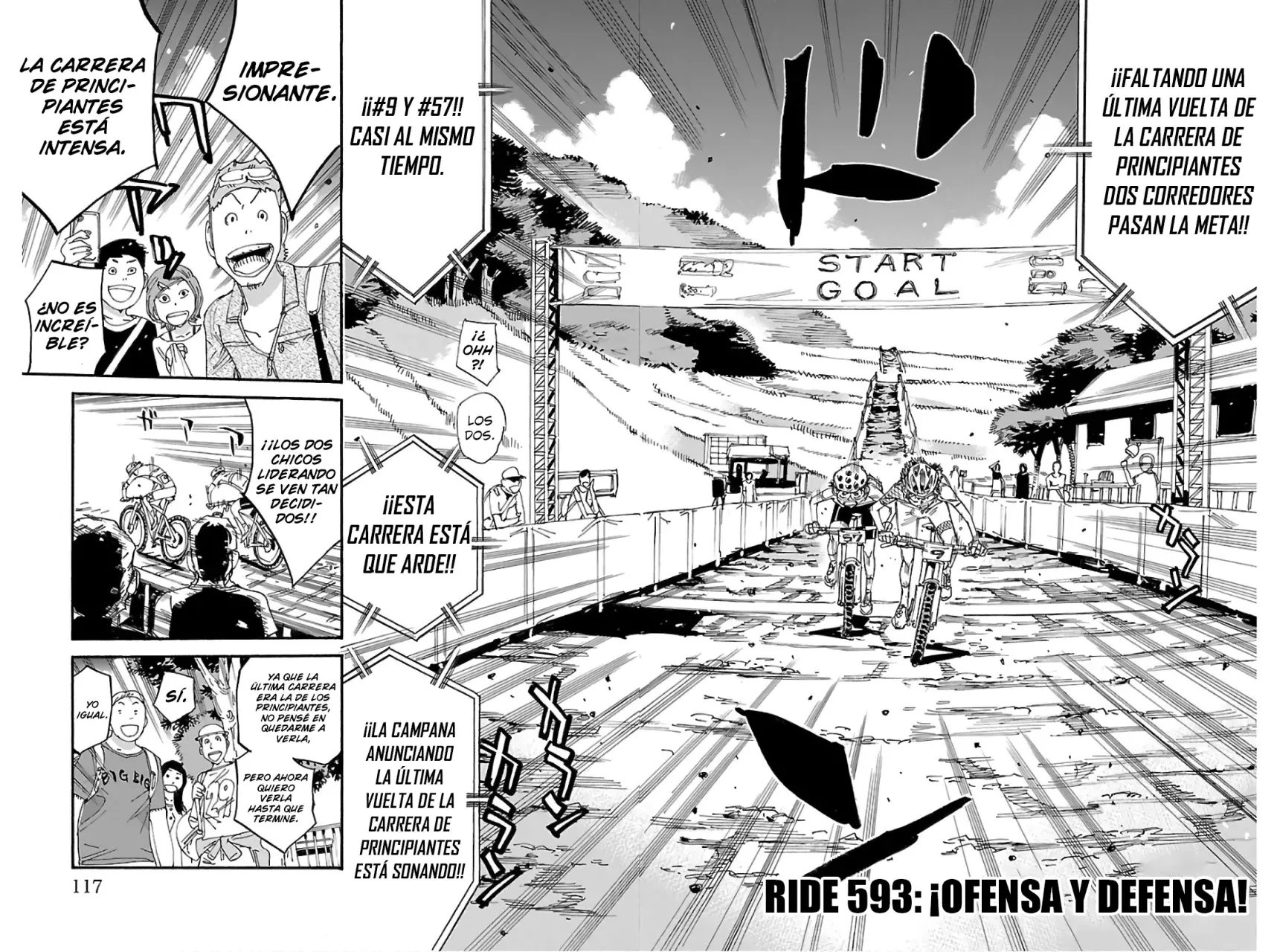 Yowamushi Pedal Capítulo 593 - Página 3 en español