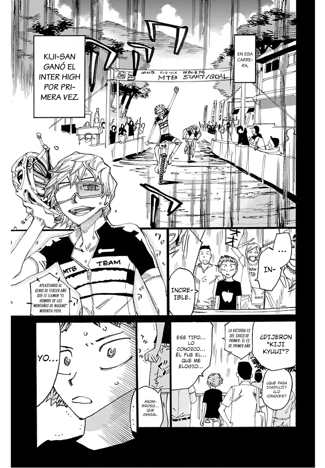 Yowamushi Pedal Capítulo 595 - Página 14 en español