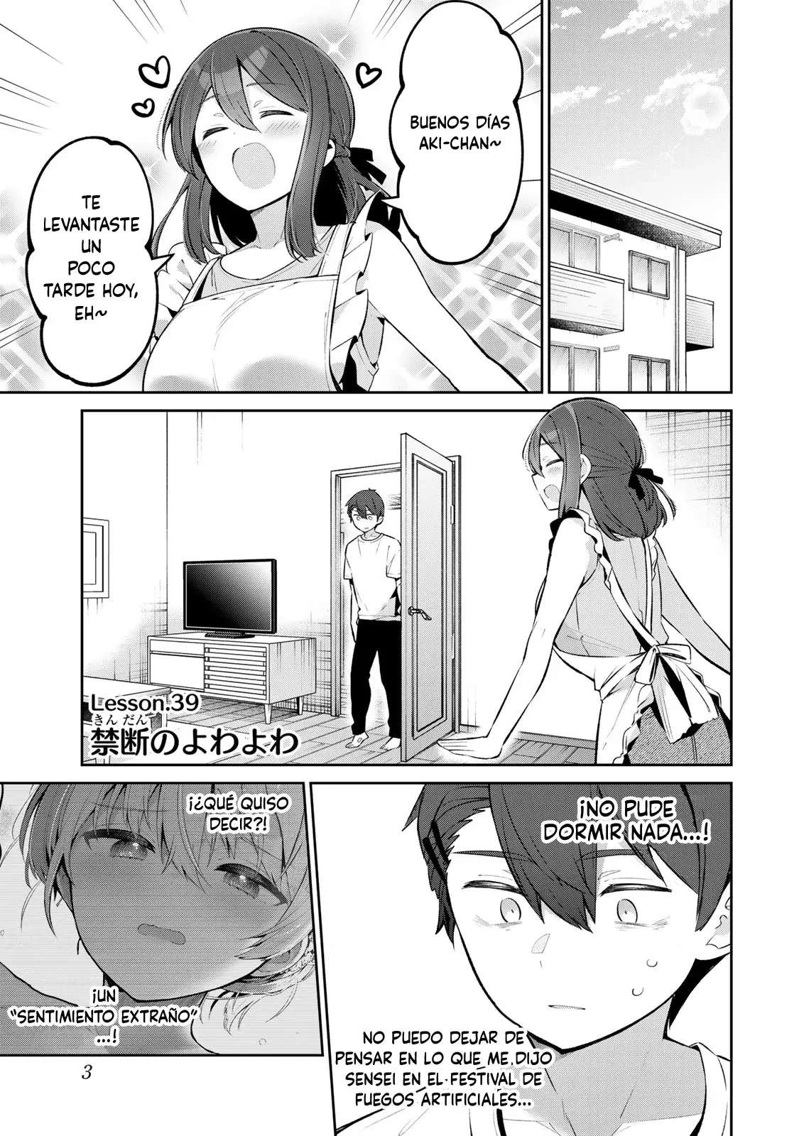Yowayowa Sensei Capítulo 39 - Página 3 en español