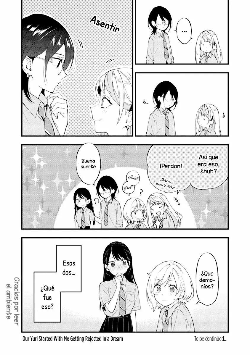 Our Yuri Started with Me Getting Rejected in a Dream Capítulo 9 - Página 9 en español