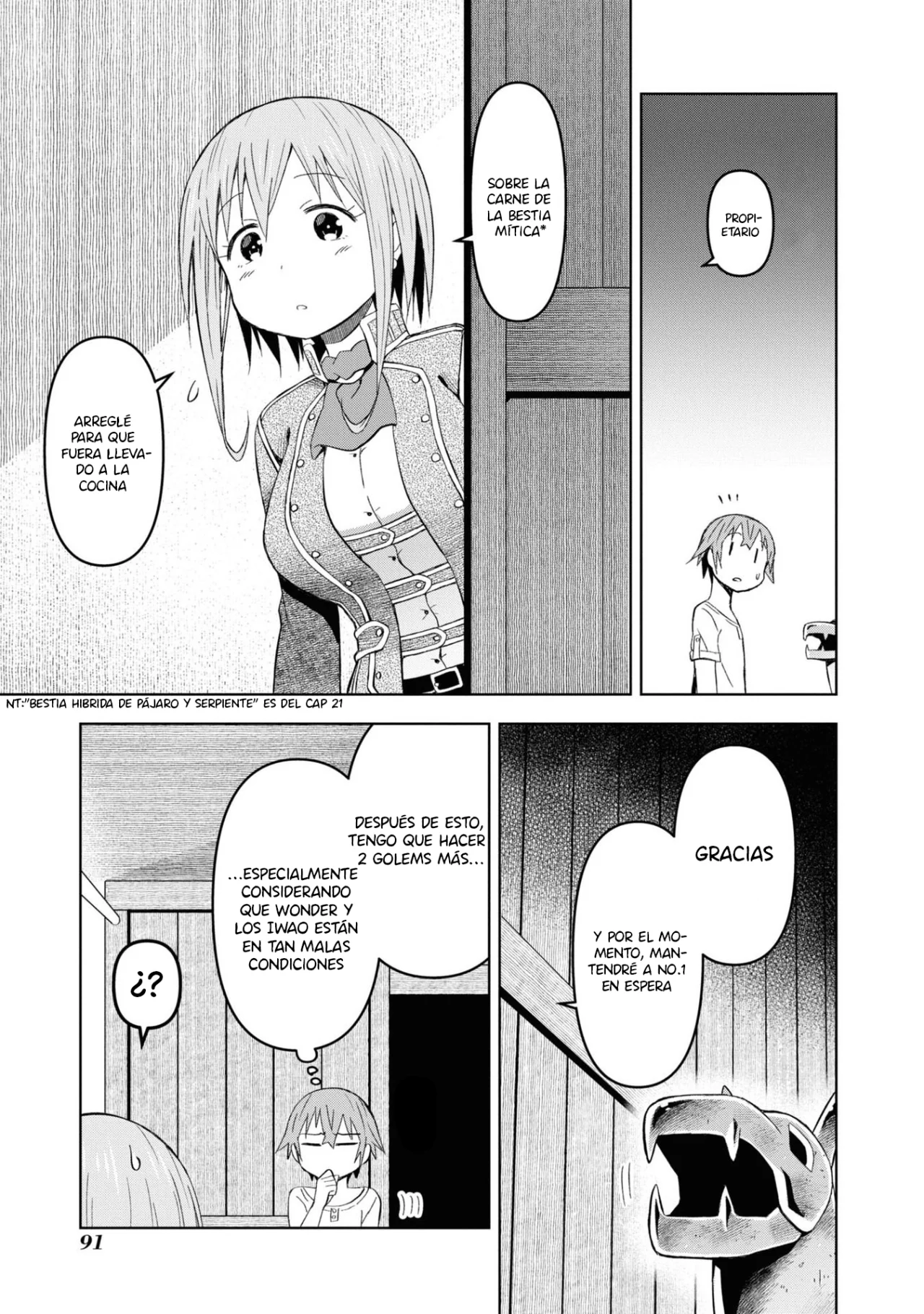 Dungeon Tou de Yadoya o Yarou! Souzou Mahou o Moratta Ore no Hosoude Hanjouki Capítulo 22 - Página 4 en español