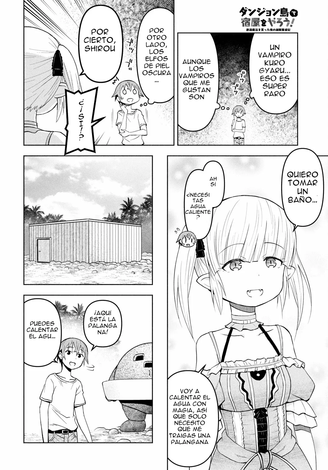 Dungeon Tou de Yadoya o Yarou! Souzou Mahou o Moratta Ore no Hosoude Hanjouki Capítulo 35 - Página 6 en español