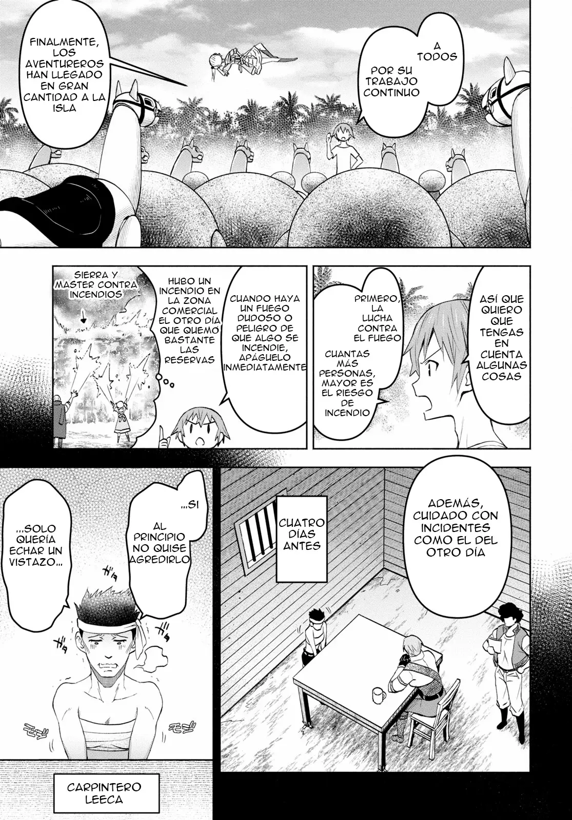 Dungeon Tou de Yadoya o Yarou! Souzou Mahou o Moratta Ore no Hosoude Hanjouki Capítulo 37 - Página 9 en español