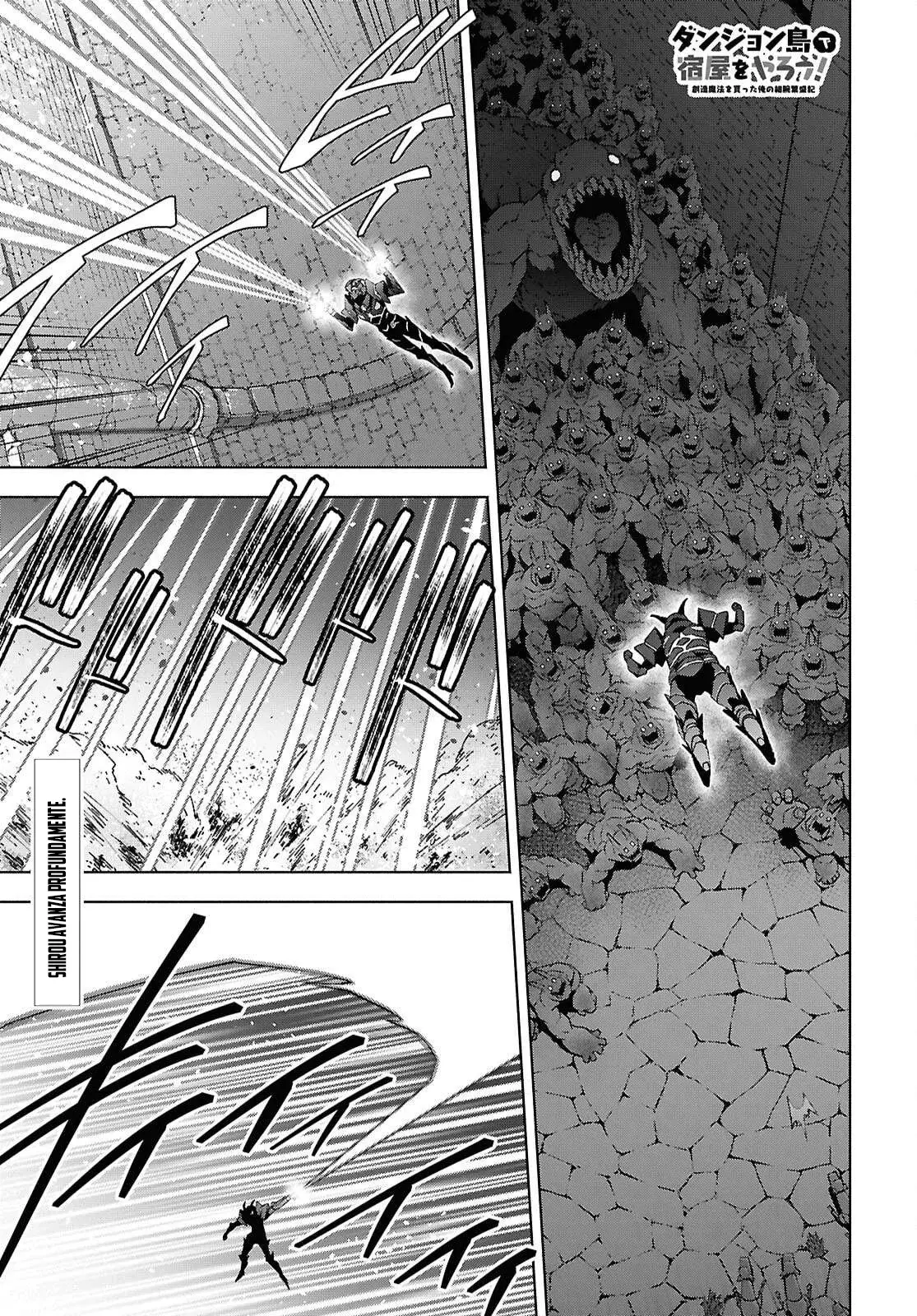 Dungeon Tou de Yadoya o Yarou! Souzou Mahou o Moratta Ore no Hosoude Hanjouki Capítulo 51 - Página 3 en español