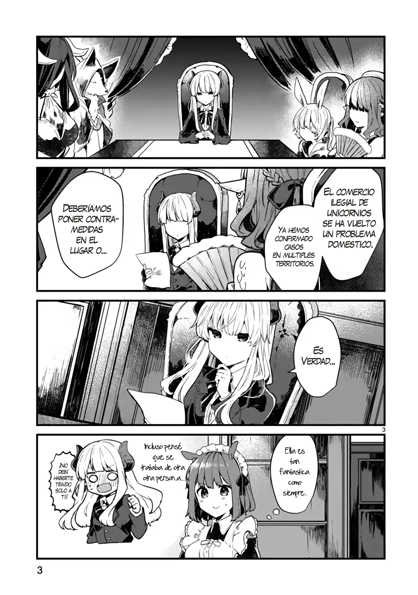 Maou-sama to Kekkonshitai Capítulo 3 - Página 4 en español