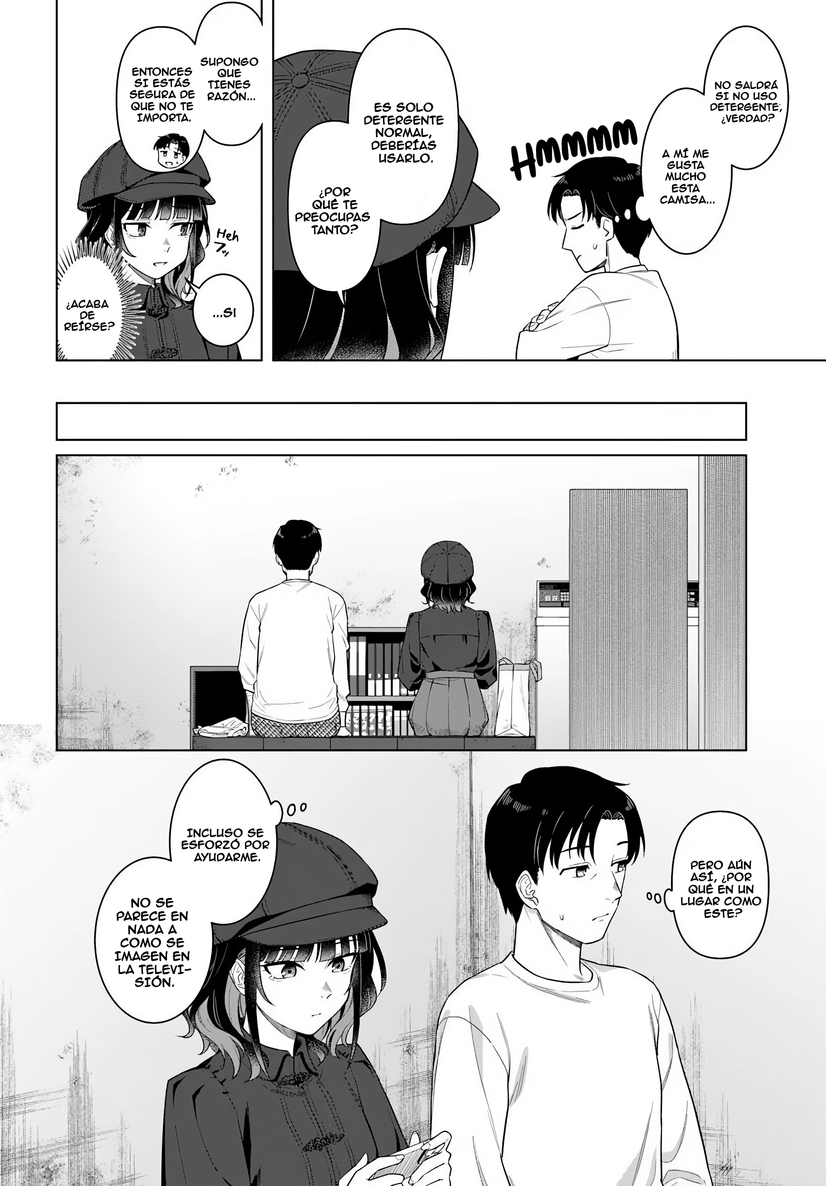 Kon'ya Coin Laundry de Aimashou Capítulo 1 - Página 17 en español