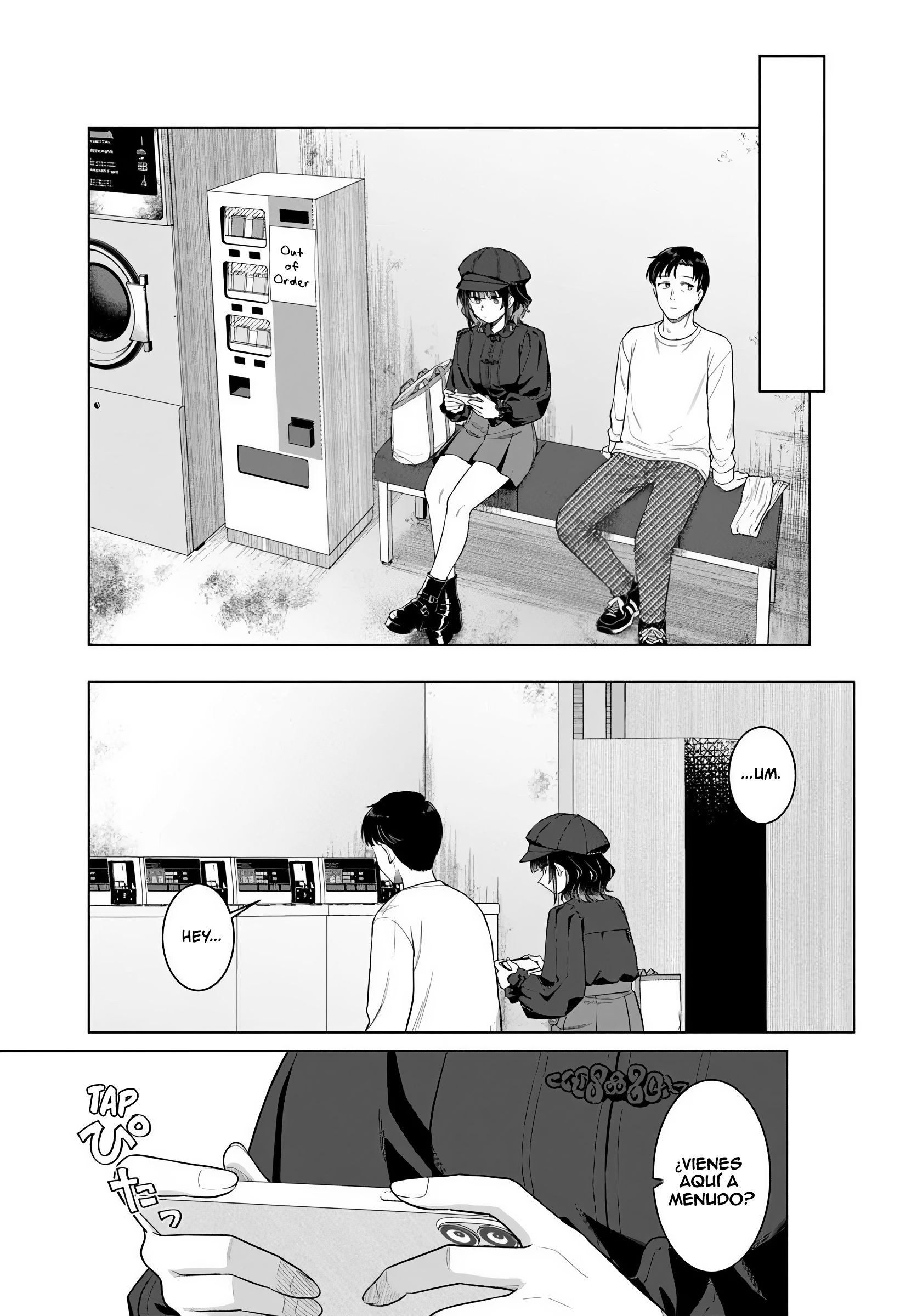 Kon'ya Coin Laundry de Aimashou Capítulo 1 - Página 18 en español