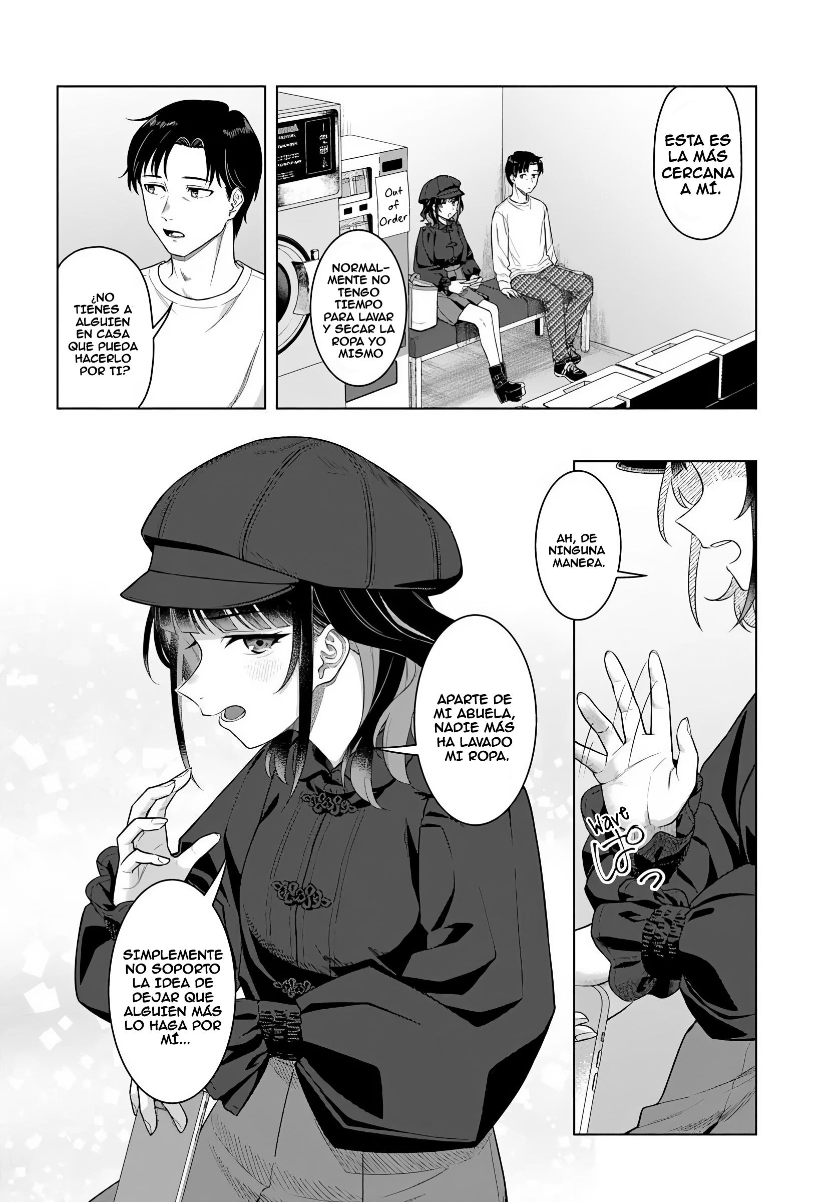 Kon'ya Coin Laundry de Aimashou Capítulo 1 - Página 19 en español