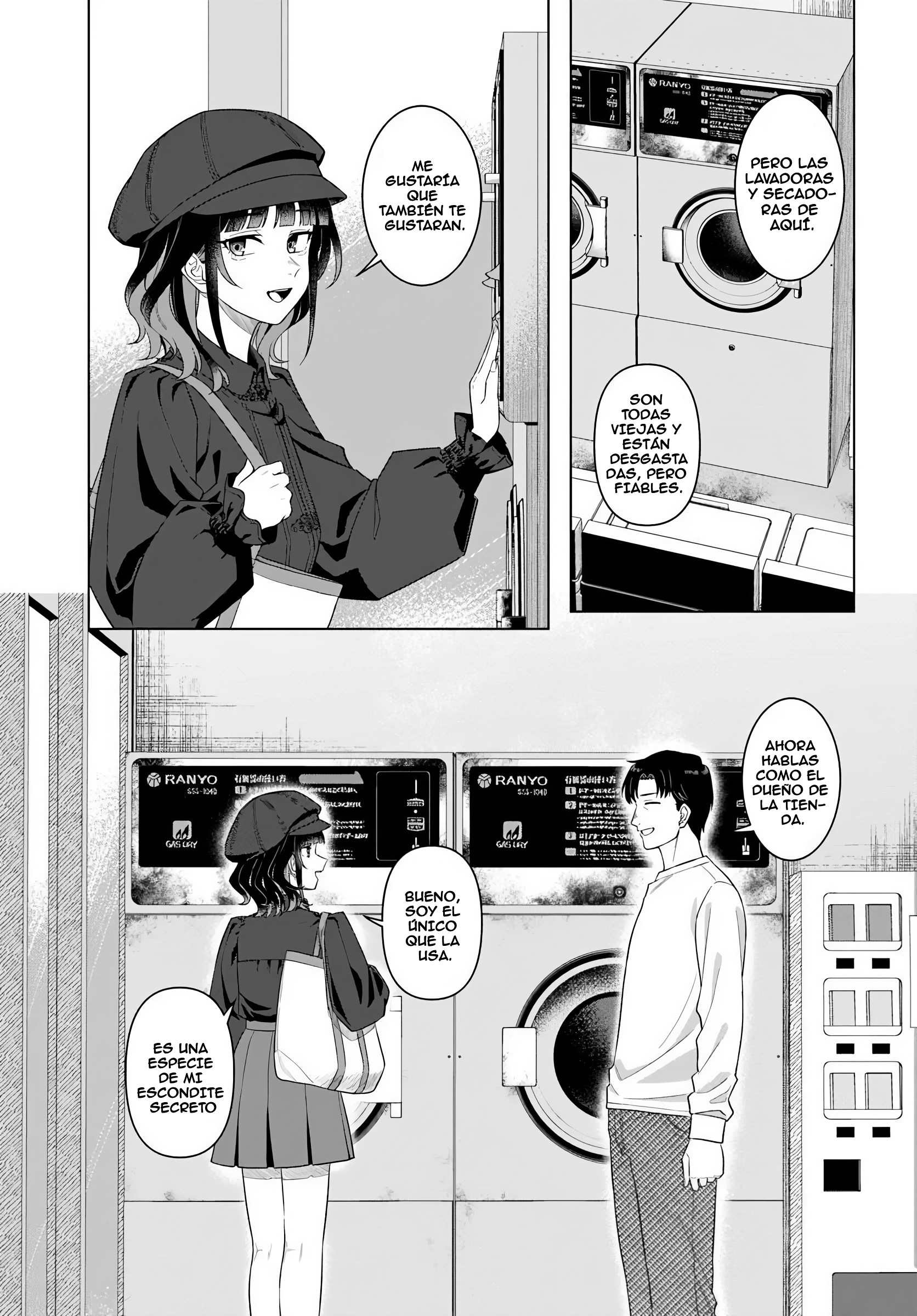 Kon'ya Coin Laundry de Aimashou Capítulo 1 - Página 30 en español