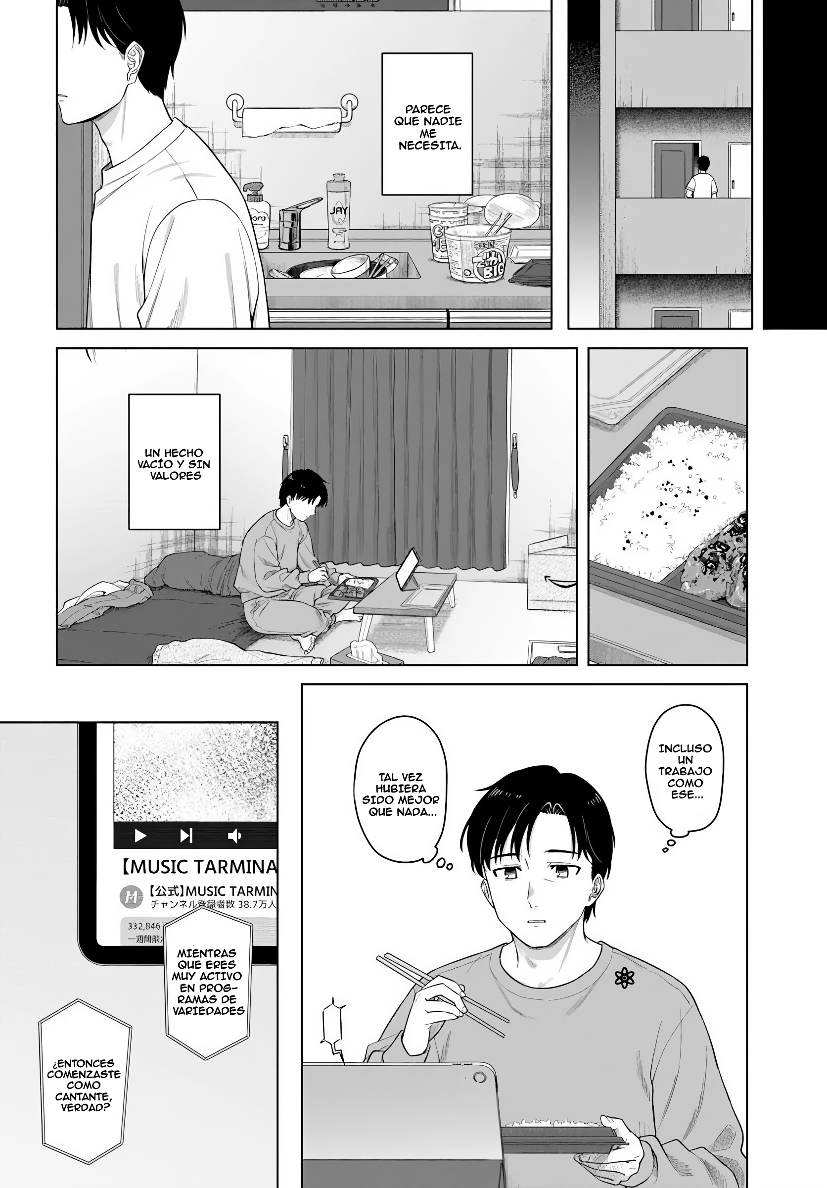 Kon'ya Coin Laundry de Aimashou Capítulo 1 - Página 5 en español