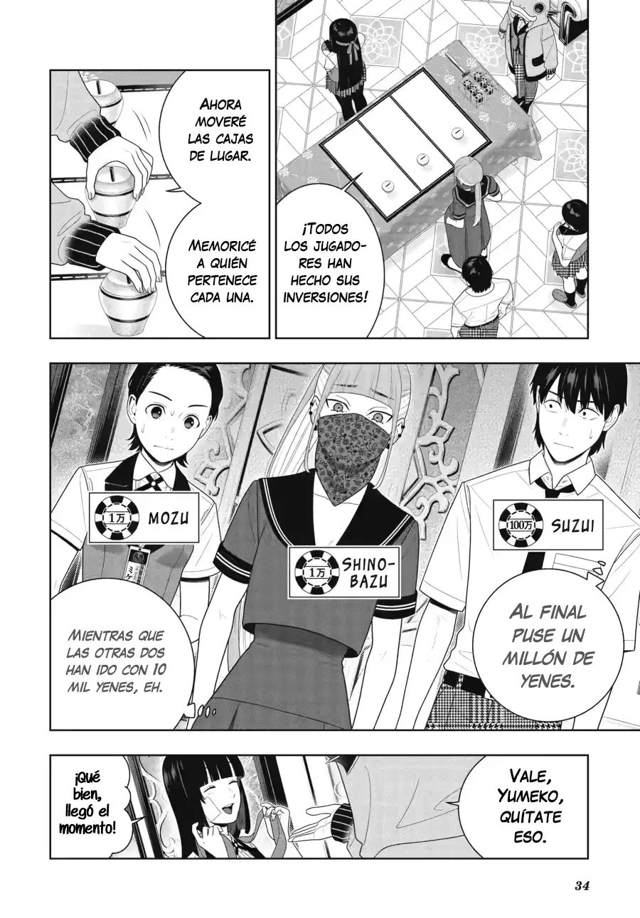 Kakegurui: Compulsive Gambler Capítulo 113 - Página 34 en español