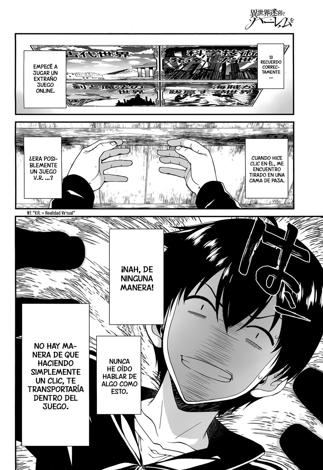 Isekai Meikyuu de Dorei Harem wo Capítulo 1 - Página 5 en español