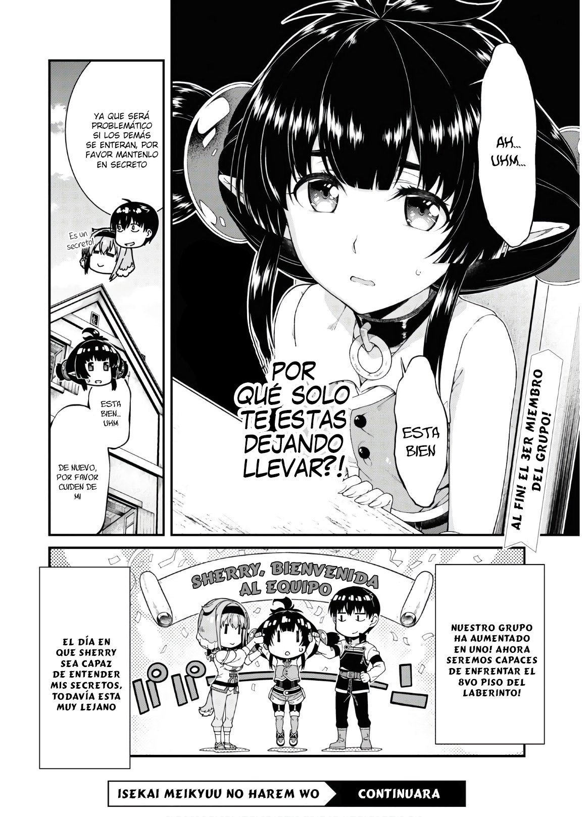 Isekai Meikyuu de Dorei Harem wo Capítulo 16.2 - Página 36 en español