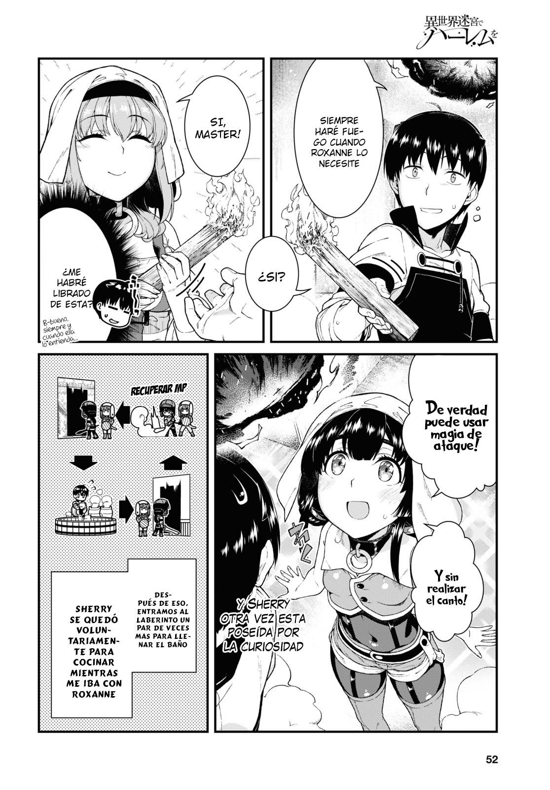 Isekai Meikyuu de Dorei Harem wo Capítulo 17.2 - Página 7 en español