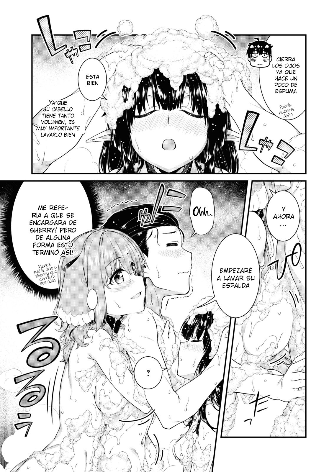 Isekai Meikyuu de Dorei Harem wo Capítulo 18.2 - Página 4 en español