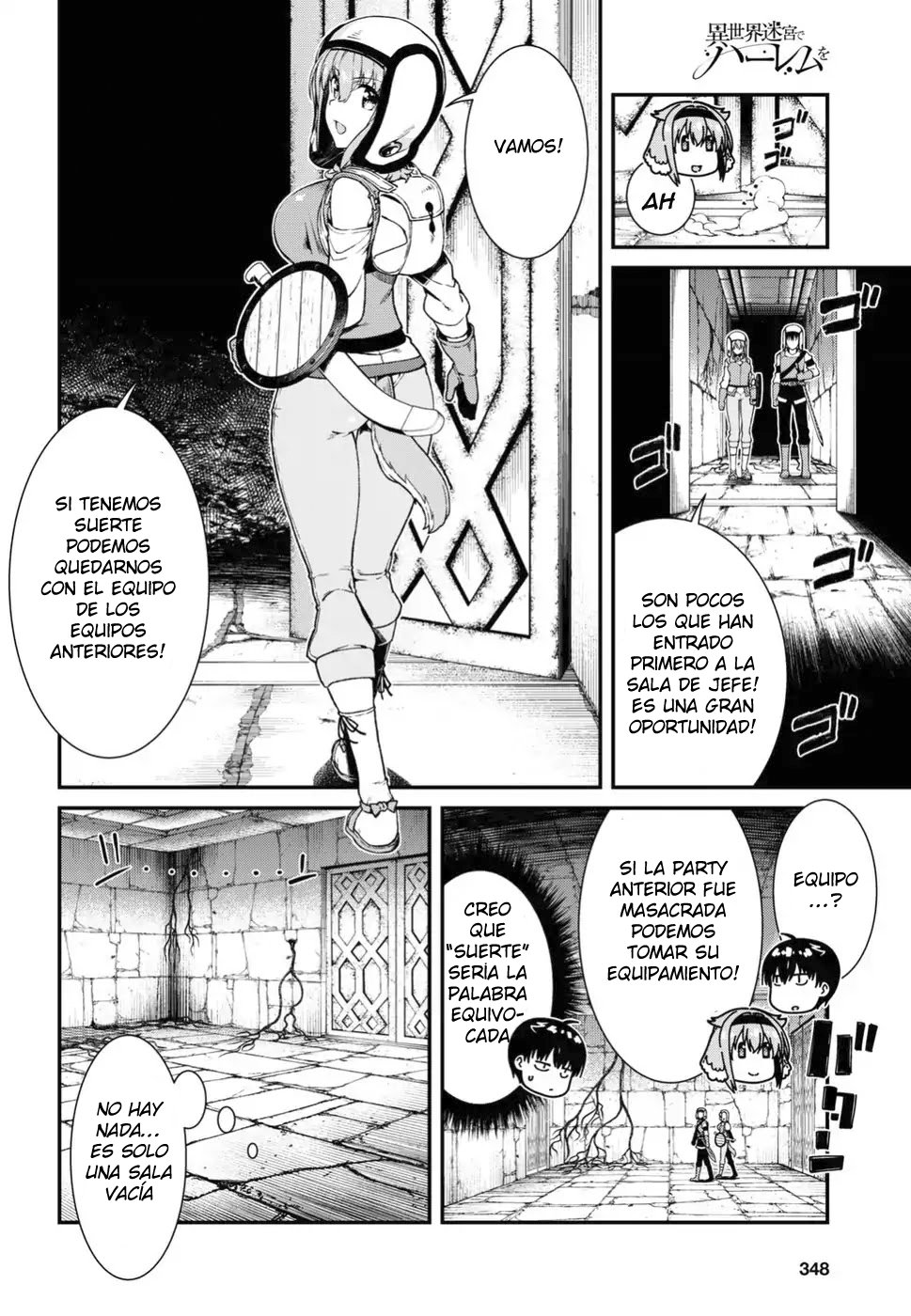 Isekai Meikyuu de Dorei Harem wo Capítulo 8.2 - Página 4 en español