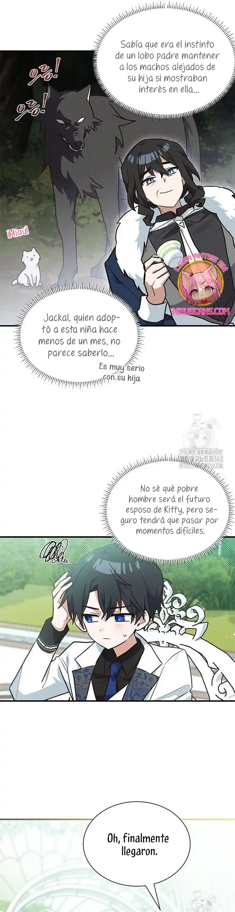 Es un gato, ¿pero fue adoptada por una familia de lobos? Capítulo 19 - Página 7 en español