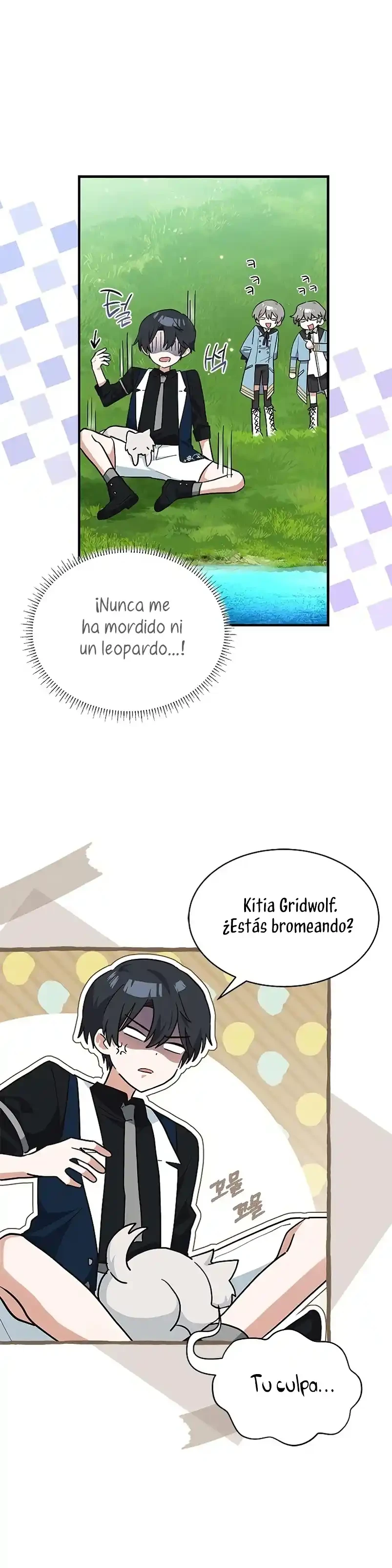 Es un gato, ¿pero fue adoptada por una familia de lobos? Capítulo 24 - Página 24 en español