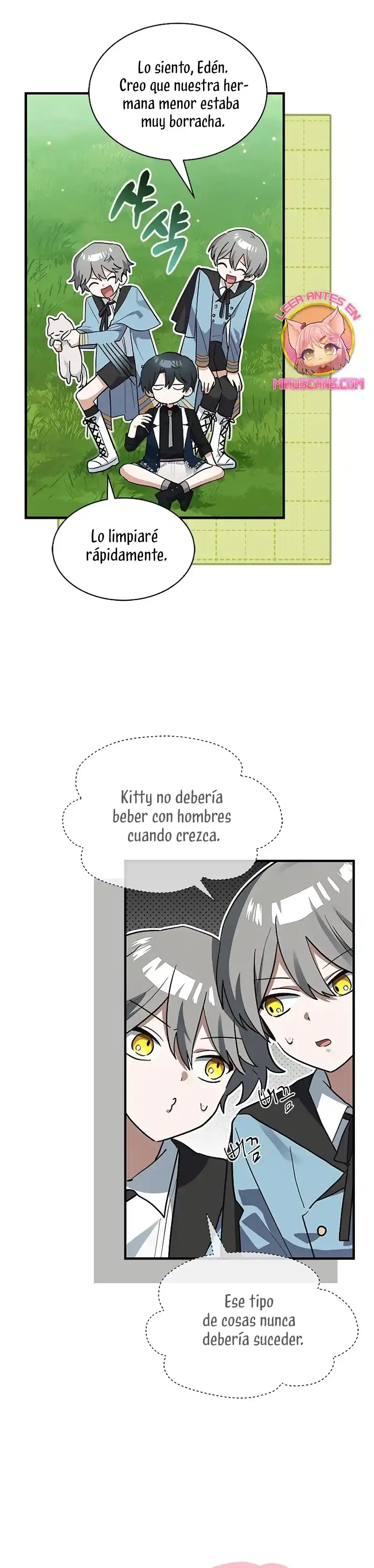 Es un gato, ¿pero fue adoptada por una familia de lobos? Capítulo 24 - Página 27 en español