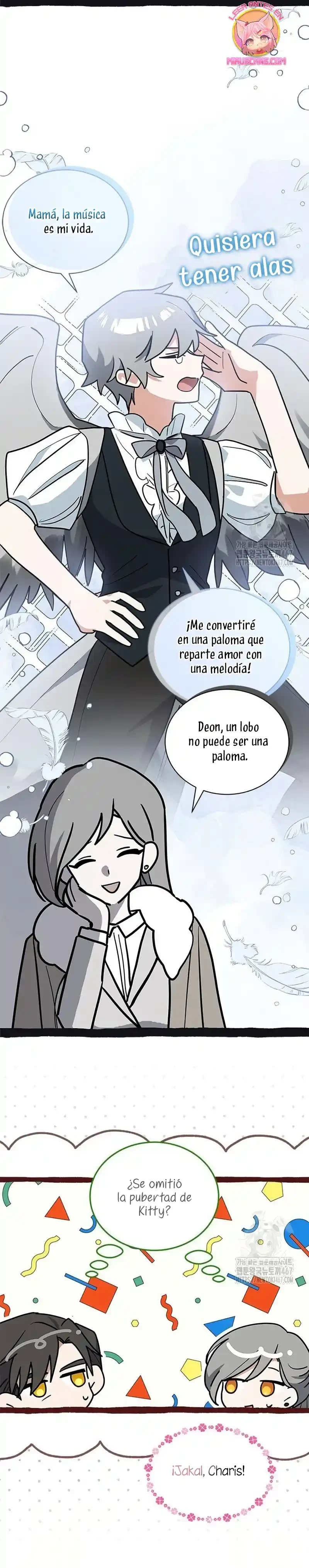 Es un gato, ¿pero fue adoptada por una familia de lobos? Capítulo 47 - Página 20 en español