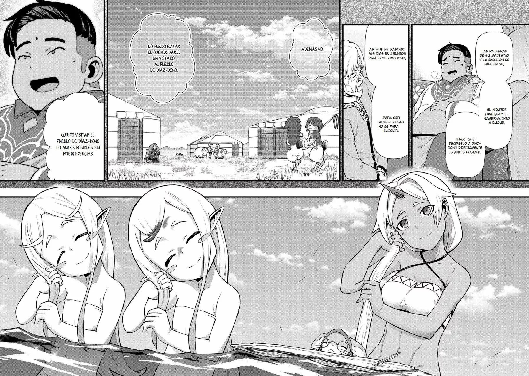 Ryoumin 0-nin Start no Henkyou Ryoushu-sama: Ao no Dias to Soukaku no Otome Capítulo 30 - Página 14 en español