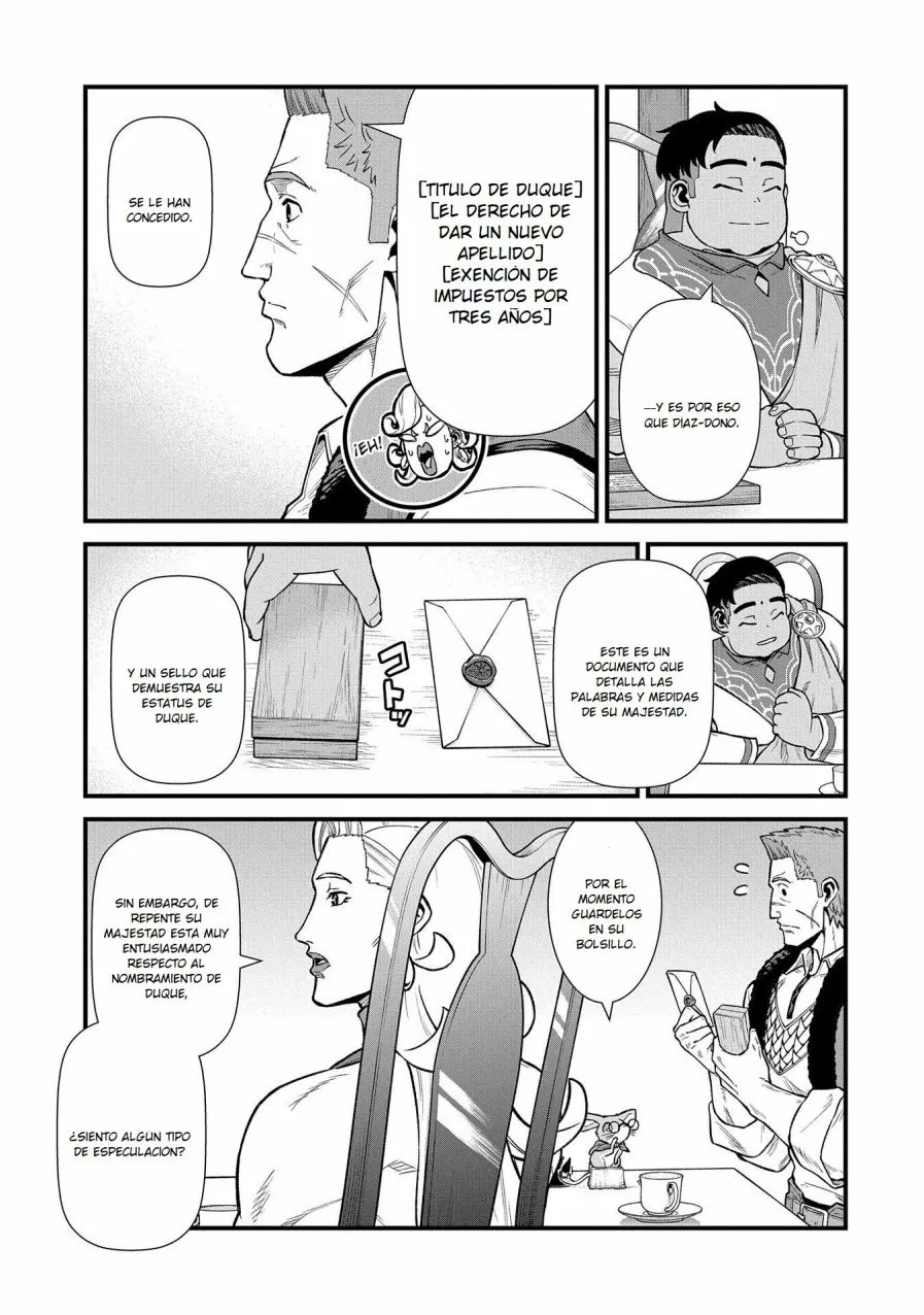 Ryoumin 0-nin Start no Henkyou Ryoushu-sama: Ao no Dias to Soukaku no Otome Capítulo 32 - Página 19 en español