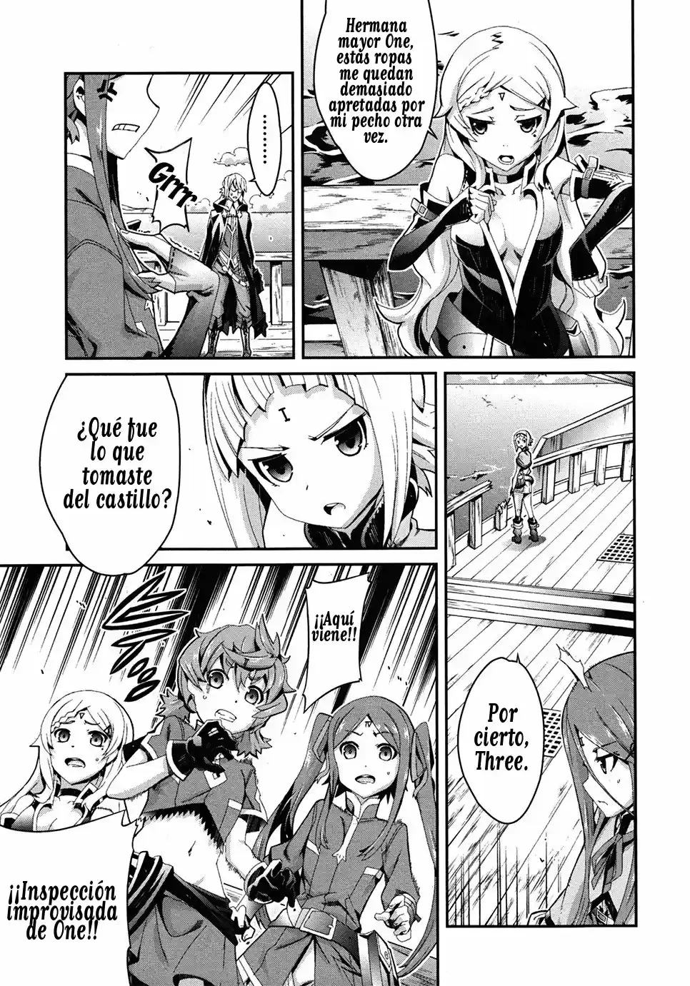 Drag-On Dragoon - Utahime Five Capítulo 3 - Página 13 en español