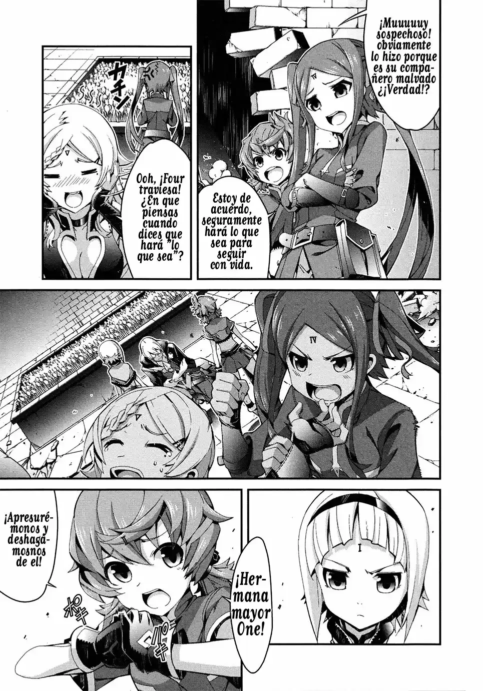 Drag-On Dragoon - Utahime Five Capítulo 3 - Página 4 en español