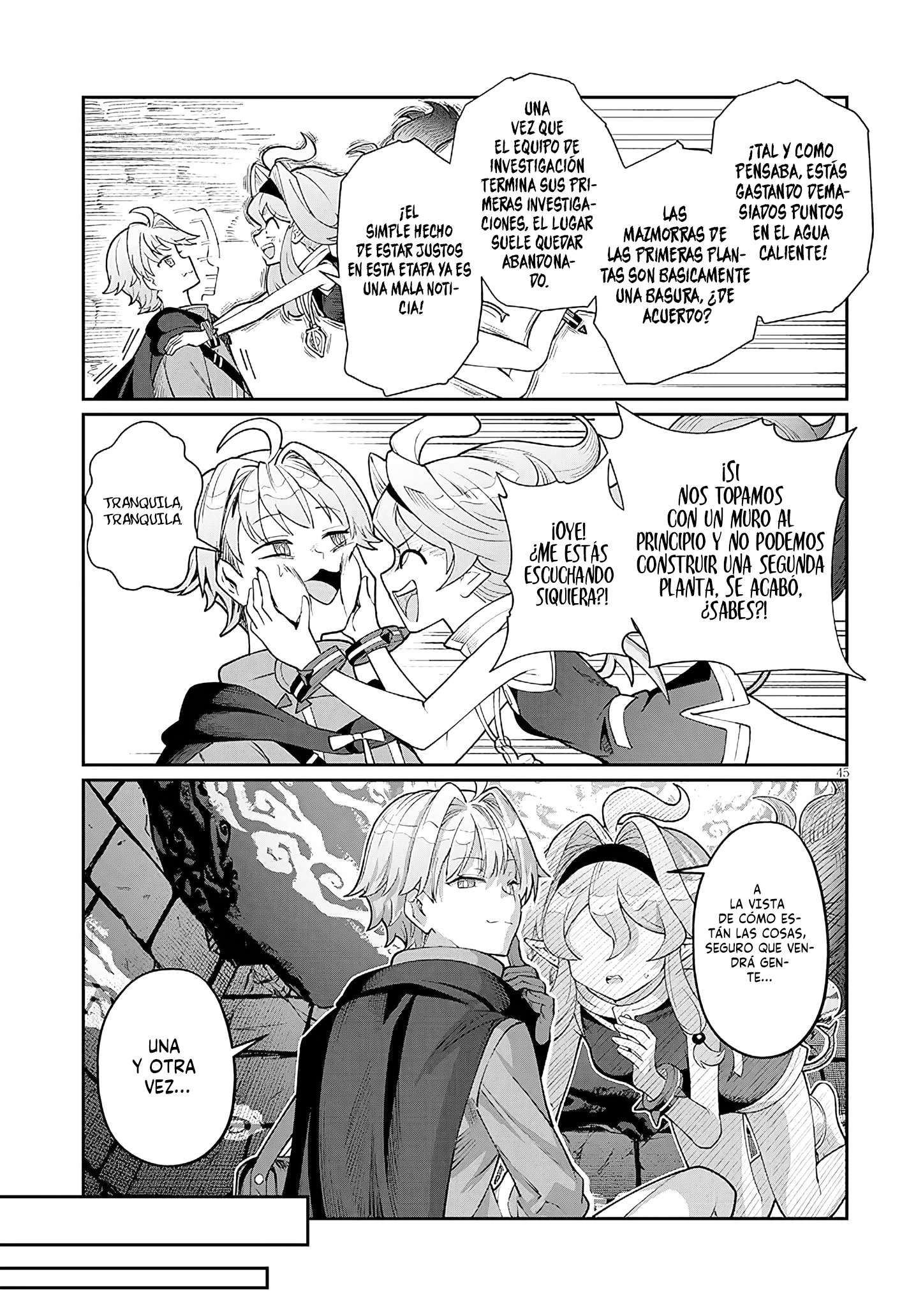 Isekai Tensei Dungeon Master: Onsen Dungeon o Tsukuru Capítulo 1 - Página 45 en español