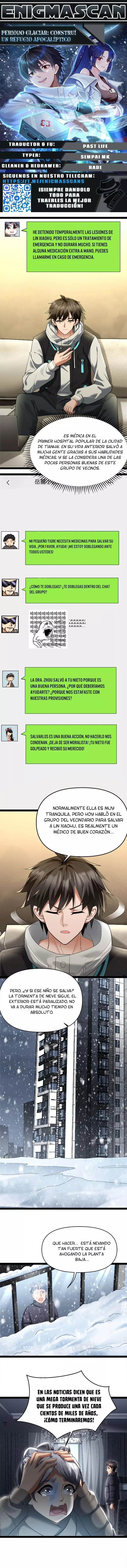Periodo Glaciar: Construí un Refugio Apocalíptico Capítulo 19 - Página 1 en español