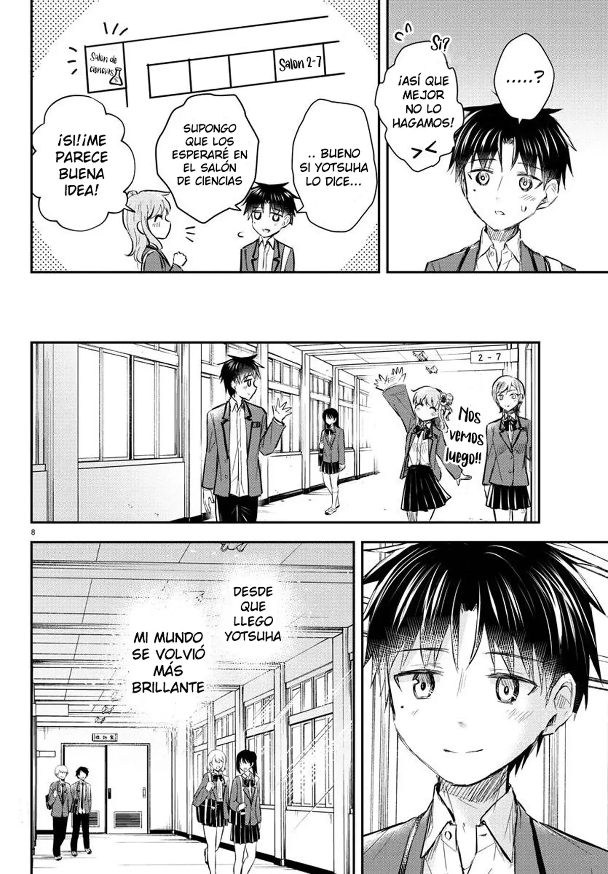 Kimi wa Yotsuba no Clover Capítulo 15 - Página 8 en español
