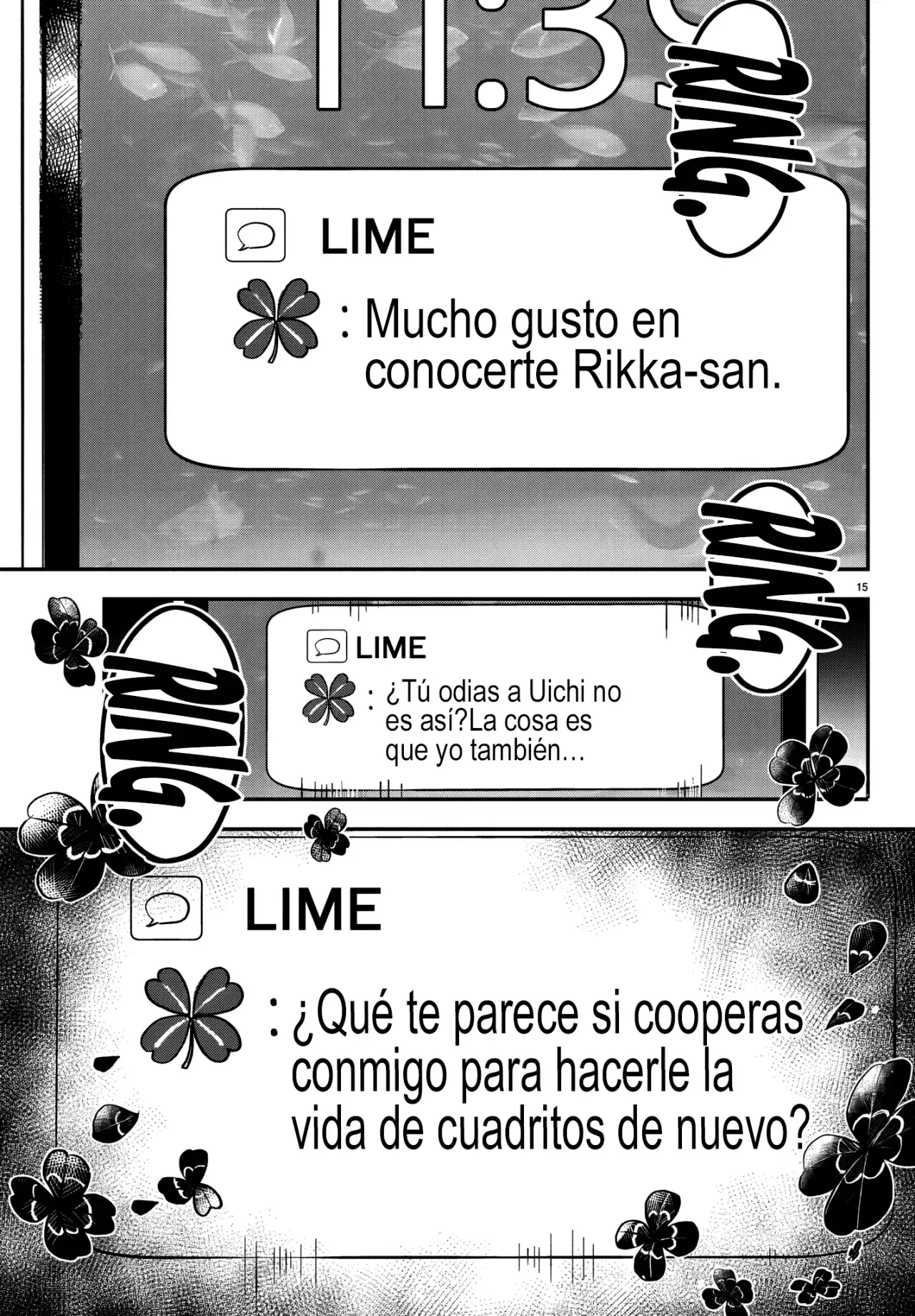 Kimi wa Yotsuba no Clover Capítulo 50 - Página 18 en español