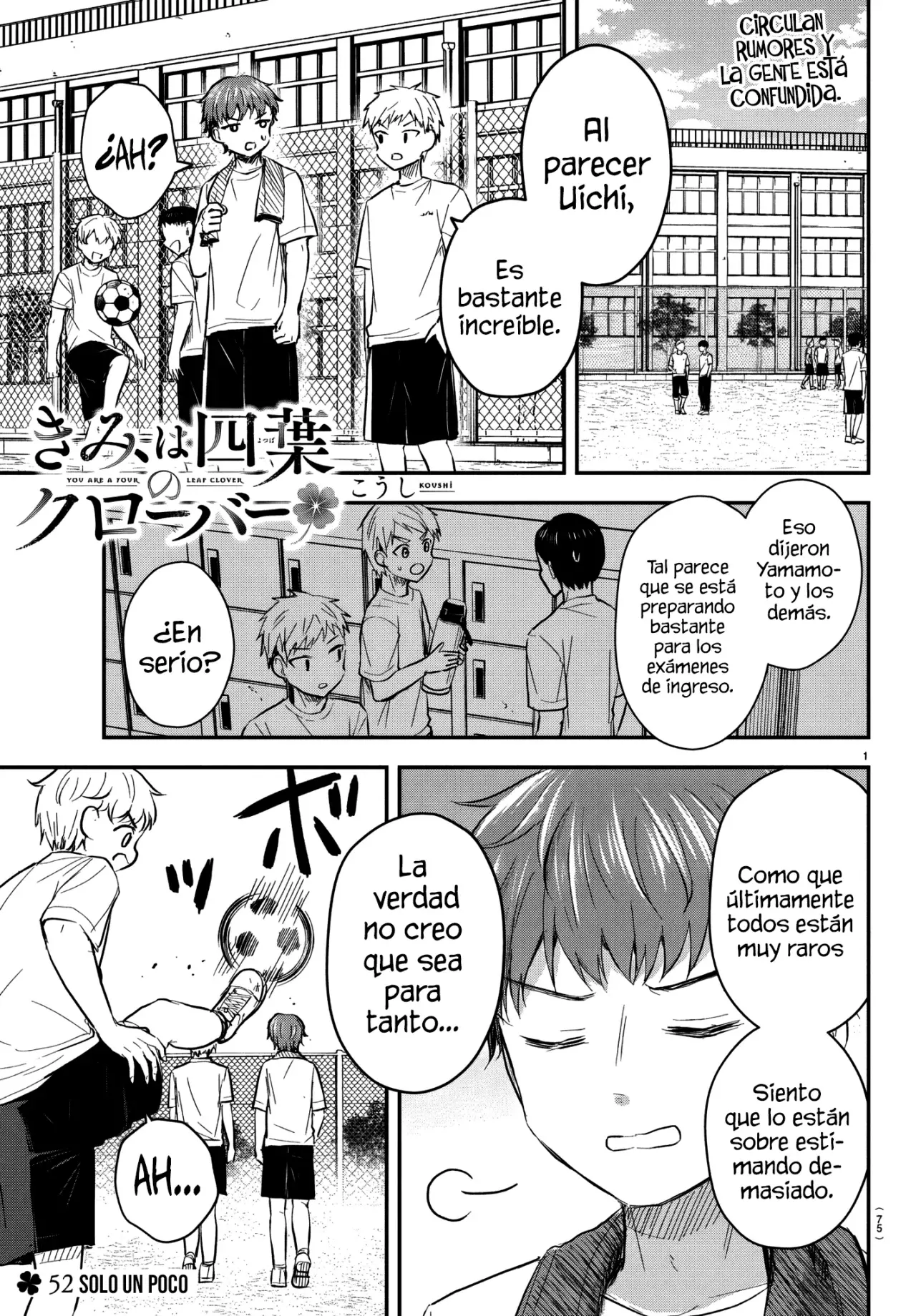 Kimi wa Yotsuba no Clover Capítulo 52 - Página 4 en español