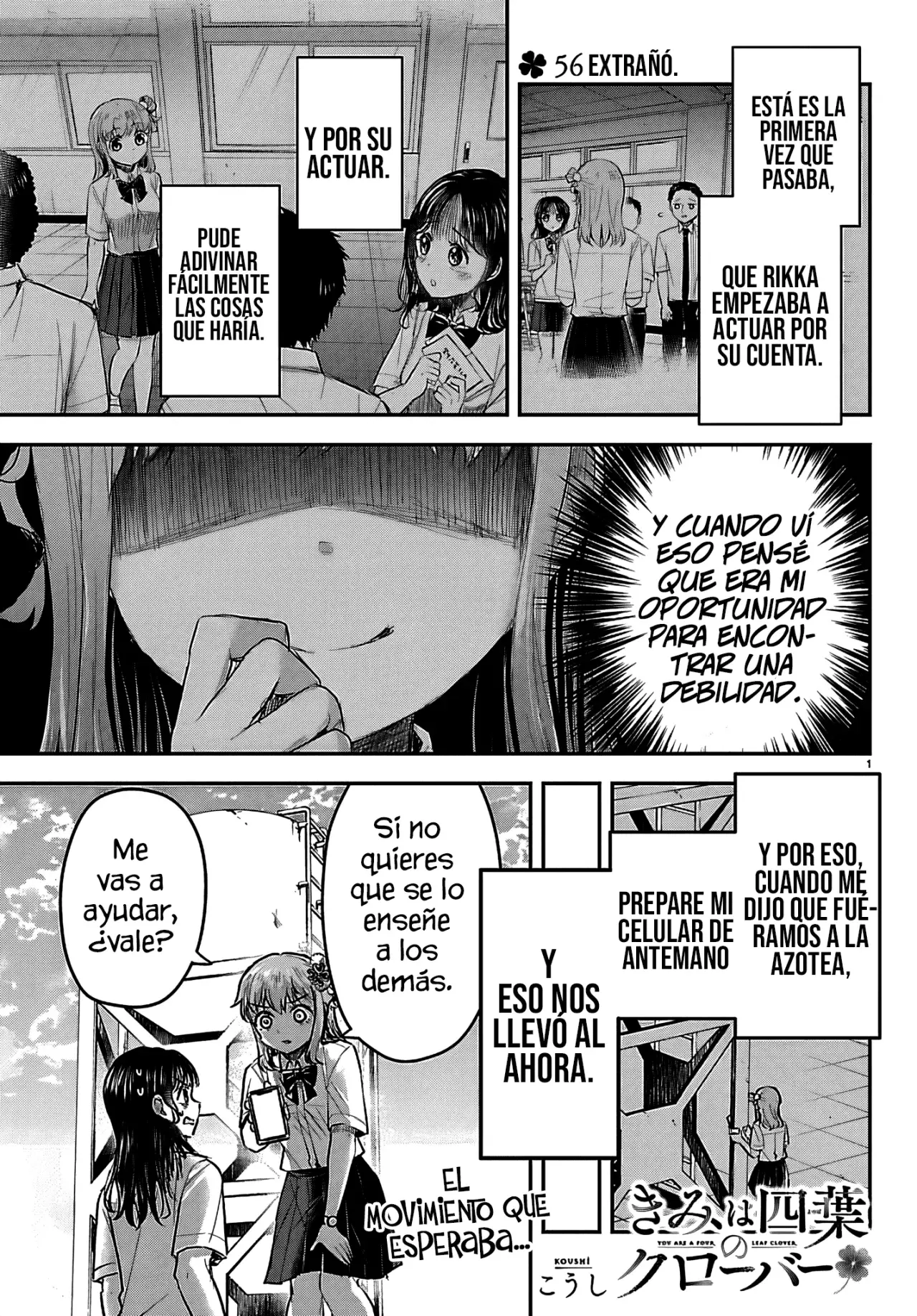 Kimi wa Yotsuba no Clover Capítulo 56 - Página 4 en español