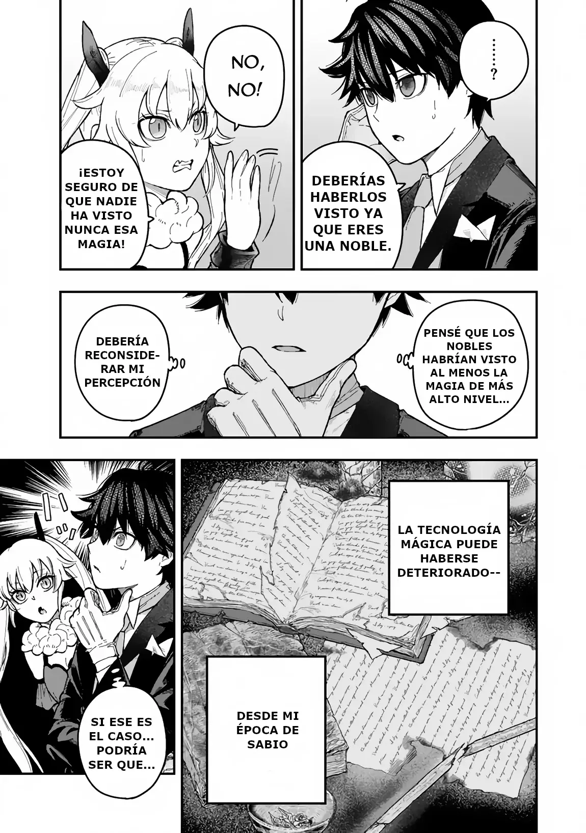 Gomi Ika da to Tsuihousareta Shounin, Jitsu wa Zensei Kenja Desu ~Shijou Saikyou no Kenja, Sekai Saikou Hou no Gakuen ni Kayou~ Capítulo 3.2 - Página 14 en español